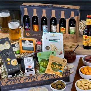 Microbrew Fan: Beer & Snacks Gift Bucket - Six Beers
