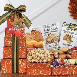 Thanksgiving Treats : Gourmet Gift Tower